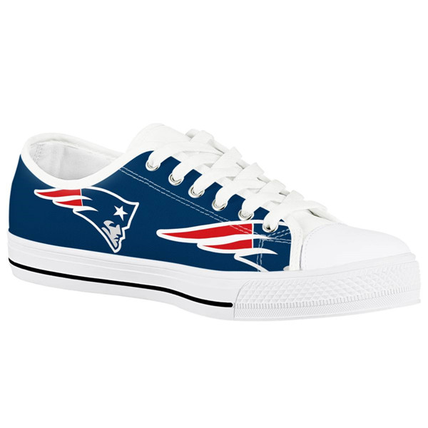 Men's New England Patriots Low Top Canvas Sneakers 008